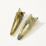 Colorful Pointed Cat Face Barrette Hair Clip (Set of 2)