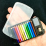 22134 12 Mini Pencils in Clear Card Case-1