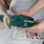 Square Velvet Jewelry Box - Jewelry Organizer Travel Case