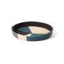 Cool Color Blocked Raffia Tray