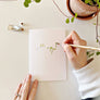Potted plants paintable watercolor notecard set