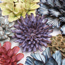 #JA22 Violet Blue Fleur De Lis Mum Table Decoration Boho