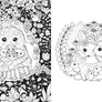 A Million Baby Animals Coloring Book by Lulu Mayo