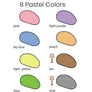 Just Rocks in a Box 32 colors /2 of each color-64 Crayons