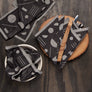 Danica Studio Domino Woven Cotton Jacquard Napkins Set of 4