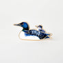 Lake & Loon Pin, Lake Lover Gifts, Nature Pins Bird Gifts