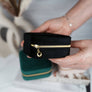Square Velvet Jewelry Box - Jewelry Organizer Travel Case