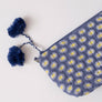 Daisy Royal Block Printed Makeup Pouch