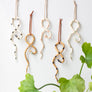 Small Hanging Ceramic Snake