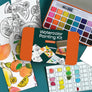 Citrus Fruits watercolor painting kit