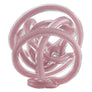 Modern Glass Knot Loop Abstract Sculpture