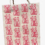 Lucky cat red Medium bag