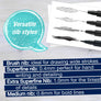 Pitt Artist Pen, Essential Art - #199 Black Set of 4