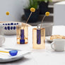 Reversible Glass Vase - Small: Peach/Cobalt