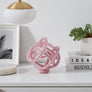 Modern Glass Knot Loop Abstract Sculpture