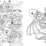 A Million Little Monsters Coloring Book