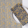 Palma Navy Block Printed Napkins - set of 4