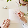 Potted plants paintable watercolor notecard set