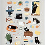 CATS CATCH DAY STICKERS