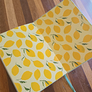 Lemon Embroidered Journal Notebook AHBC2259L