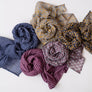 Casper Navy Block Printed Scarf