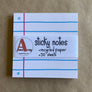 Notebook Paper Sticky Notes