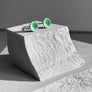 Mint Green Color Dot Earrings