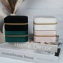 Square Velvet Jewelry Box - Jewelry Organizer Travel Case