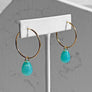 Drop Hoop Earrings