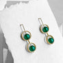 Petite Ariel Earrings - Greens