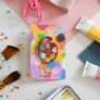 Cat Art Paint Palette Wooden Pin Badge