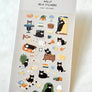 CATS CATCH DAY STICKERS