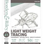 41 Tracing 14x17, 25 lb./40 GSM, 50 ct, tape bound pad
