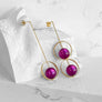 Callisto Earrings--Pinks and Purples