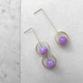 Callisto Earrings--Pinks and Purples