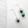 Callisto Earrings--Greens
