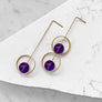 Callisto Earrings--Pinks and Purples