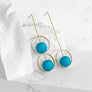 Callisto Earrings--Blues