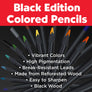 Super Soft Black Edition Colored Pencils, Gift Tin of 12