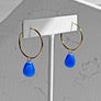 Drop Hoop Earrings