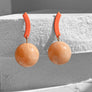 Panton Earrings--Coral