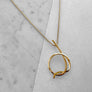 Long Cursive Necklace