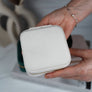 Square Velvet Jewelry Box - Jewelry Organizer Travel Case
