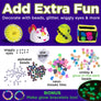 Neon Glow Pottery Studio Craft Kit for Kids
