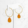 Drop Hoop Earrings