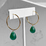 Drop Hoop Earrings