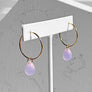 Drop Hoop Earrings