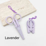 Portable folding scissors with sheath