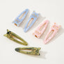 Colorful Pointed Cat Face Barrette Hair Clip (Set of 2)