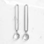 Elongated Oval Drop Earrings